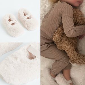 H&M Fluffy Ballet-style Slippers